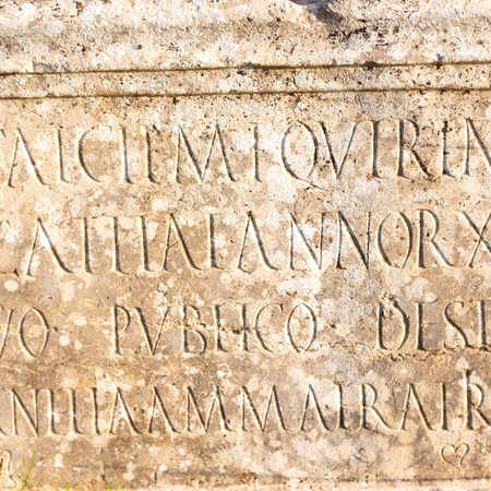tombstone in africa morocco graveyard marble and concreteの写真素材