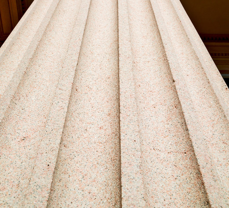 abstract old column in the  country  of europe italy and marble brickの写真素材
