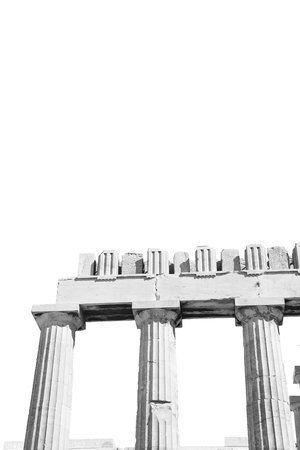 in greece the old architecture and historical place parthenon    athens