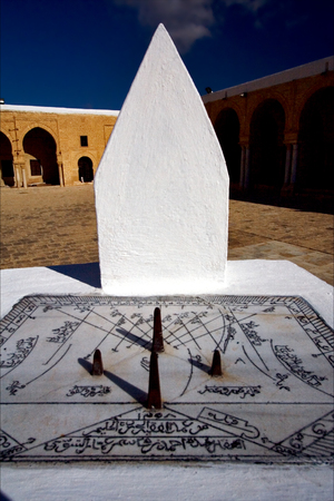 sun dial Great Mosque of Kairouan Tunisia  the fourth most sacred place of islam