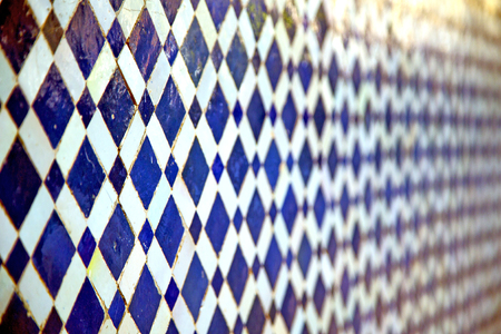 abstract morocco in africa  tile the colorated pavement   background textureの写真素材
