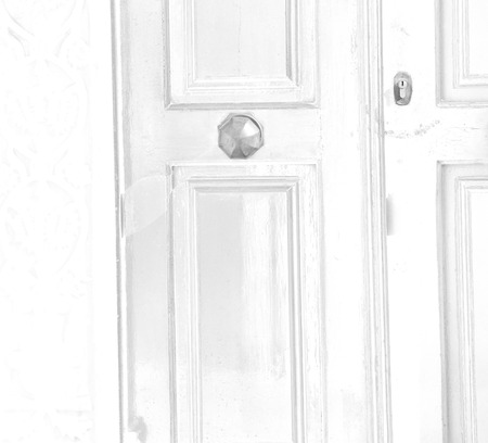 door      in antique village santorini greece europe   and white wallの写真素材