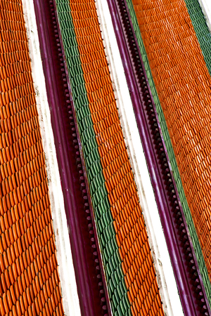 thailand abstract cross colors roof wat  palaces in the temple  bangkok  asia and sky