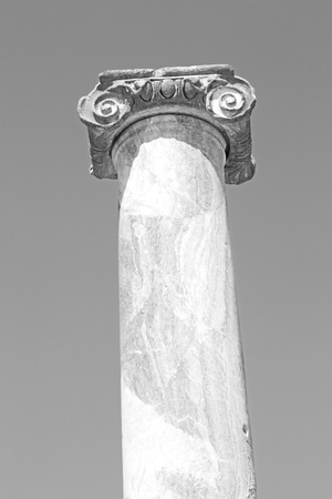column    temple and theatre in ephesus   antalya turkey asia sky  the ruins
