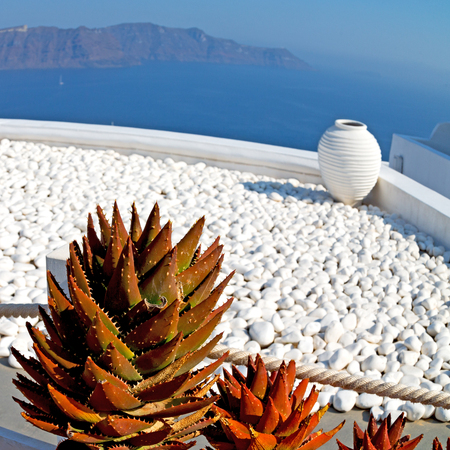 in    europe    vacation     cyclades santorini old town white and the skyの写真素材