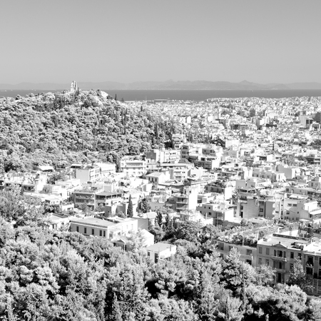 in the old europe greece and congestion of  houses new architectureの写真素材