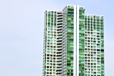 thailand  bangkok office district palaces     abstract  modern building line  sky terrace     ...