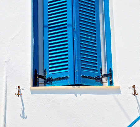 in santorini europe greece  old architecture and venetian blind wallの写真素材