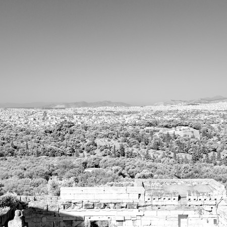 in the   old europe greece  and congestion of  houses new   architectureの写真素材