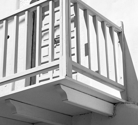 in the greece island window and door white  colors  old architectureの写真素材