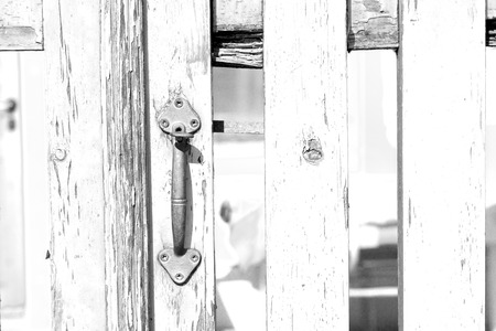 door   in italy old ancian wood and traditional               texture nail
