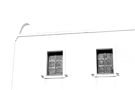 in   greece   europe     old   architecture and venetian blind wallの写真素材