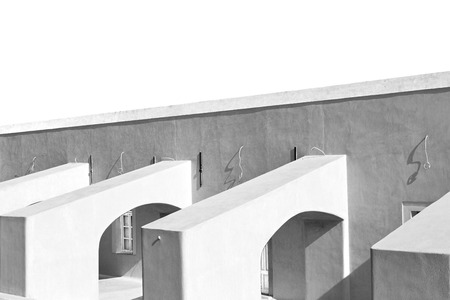 architecture background santorini greek island old house in the sky and homeの写真素材