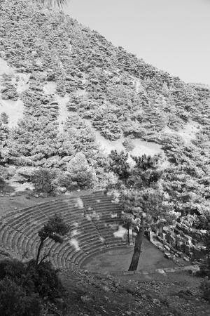 old  temple and theatre in arykanda antalya turkey asia sky and ruins