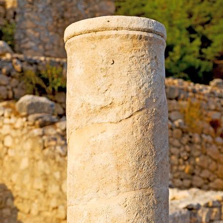 asia  greece and  roman    temple   in  myra  the    old column  stone  constructionの写真素材