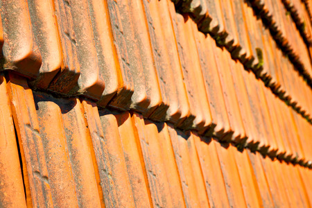 old roof in italy the line and texture of diagonal architecture