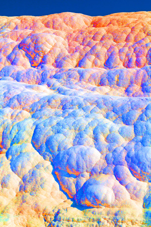 unique abstract in pamukkale turkey asia the old calcium bath and travertine water