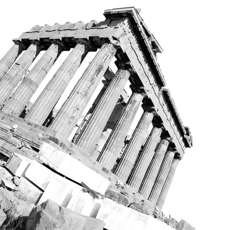 in greece the old architecture and historical place parthenon          athensの写真素材