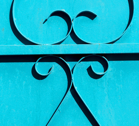 in oman the old door metal texture backgroundの写真素材