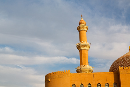 minaret and religion in clear sky in oman muscat the old mosque