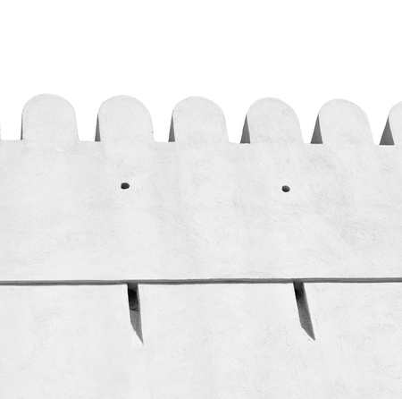 fort battlesment sky and    star brick in oman   muscat the old defensiveの写真素材