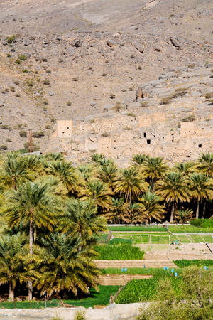 gorge and canyon the deep cloudy sky   in oman the old   mountainの写真素材
