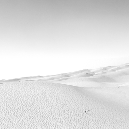 the empty quarter  and outdoor  sand  dune in oman old desert rub al khaliの写真素材