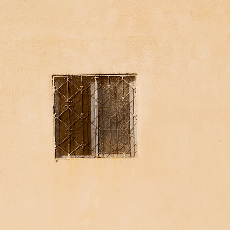 in oman the old ornate window  for the mosque