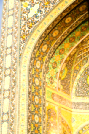 in iran  blur  islamic mausoleum old   architecture mosque mosaic