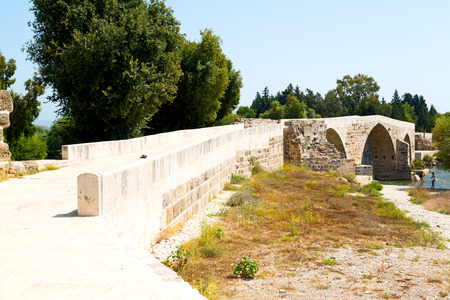 in europe turkey aspendos the old bridge near the river and natureの写真素材