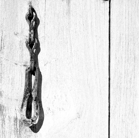 in oman antique door entrance and      decorative handle for backgroundの写真素材