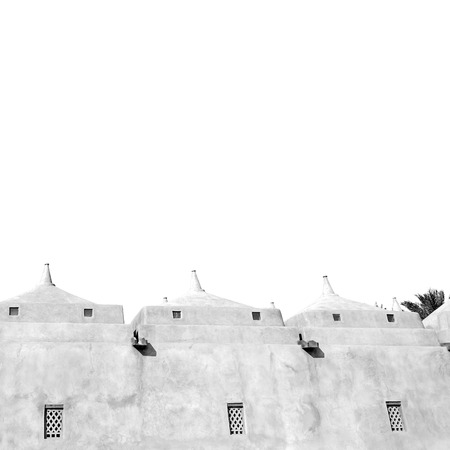 minaret and religion in clear sky in oman muscat the old mosqueの写真素材