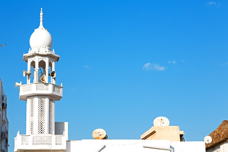 minaret and religion in clear sky in oman muscat the old mosque