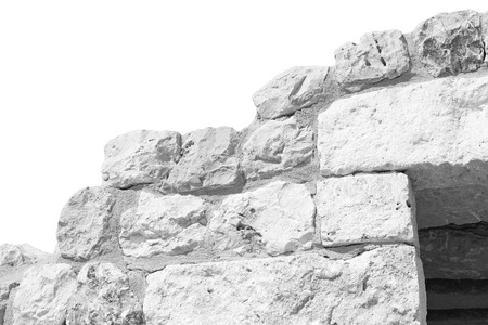 fort  battlesment sky and    star brick in oman    muscat the old defensiveの写真素材