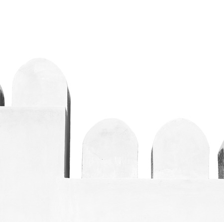 fort battlesment sky and    star brick in oman   muscat the old defensiveの写真素材