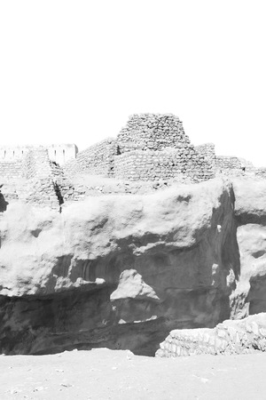 the empty quarter  and outdoor    sand  dune in oman old desert rub    al khaliの写真素材
