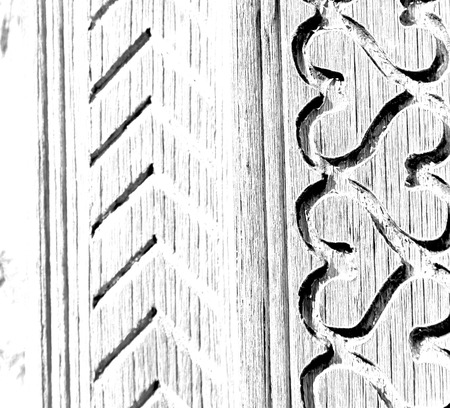 texture and abstract background line in oman old antique doorの写真素材