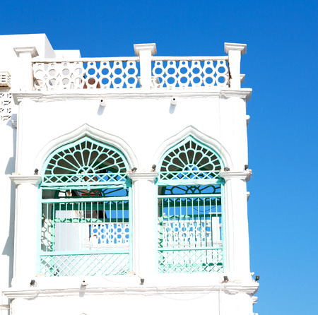 in oman new house brick building    the city backgroun skyのeditorial素材