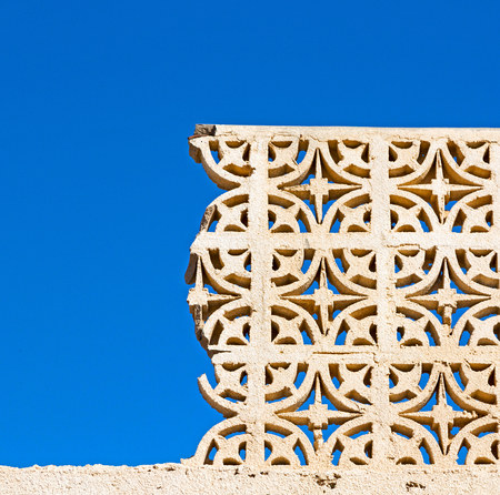in oman the wall of big muscat mosque abstract background and antique