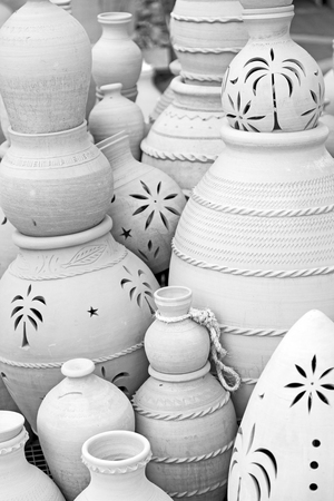 market sale manufacturing container in    oman muscat the old potteryの写真素材