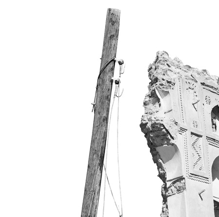 fort battlesment sky and    star brick in oman   muscat the old defensiveのeditorial素材