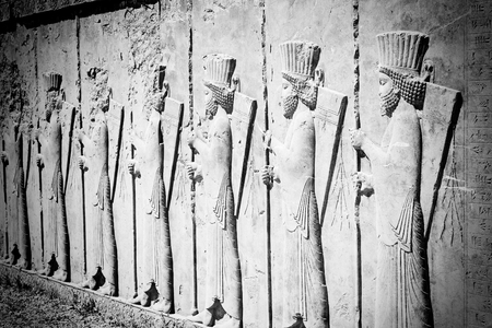 in iran near persepolis the old ruins historical  destination monuments and ruinのeditorial素材