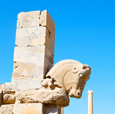 in iran persepolis the old ruins historical destination monuments and ruinのeditorial素材