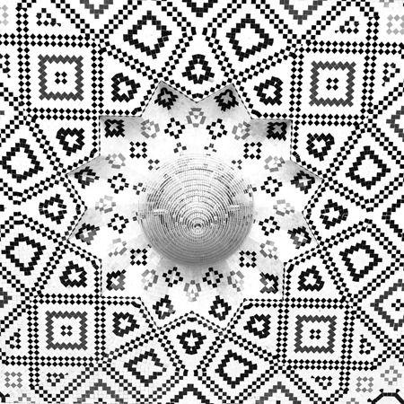 in iran abstract texture of the religion  architecture mosque roof persian historyの写真素材