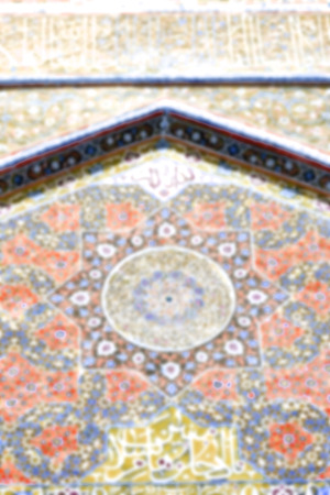 in iran  blur  islamic mausoleum old   architecture mosque mosaicの写真素材