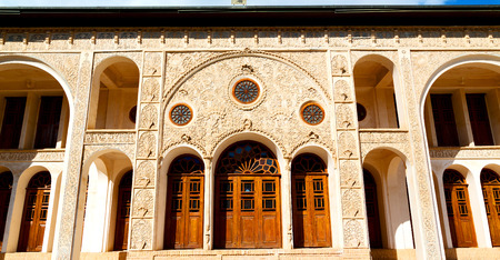 blur in iran kashan the old persian architecture window and glass in backgroundのeditorial素材