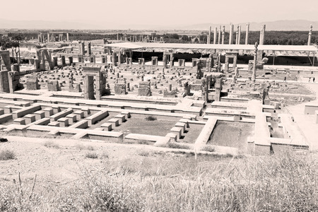 in iran persepolis the old  ruins historical destination monuments and ruinのeditorial素材