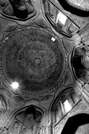 blur in iran abstract texture of the  religion  architecture mosque roof persian historyのeditorial素材
