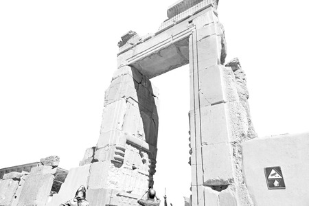 blur  in iran persepolis the old  ruins historical destination monuments and ruin