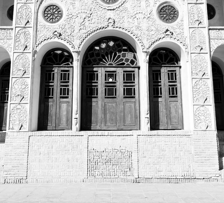 blur in iran kashan the old persian architecture window and glass in backgroundのeditorial素材